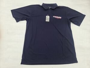 Evinrude E-TEC Polo Shirt Mens Large Blue Short Sleeve BRP EUC Destinations